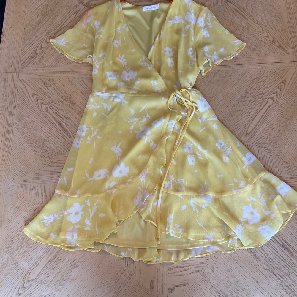 All in favor wrap mini dress. Size L